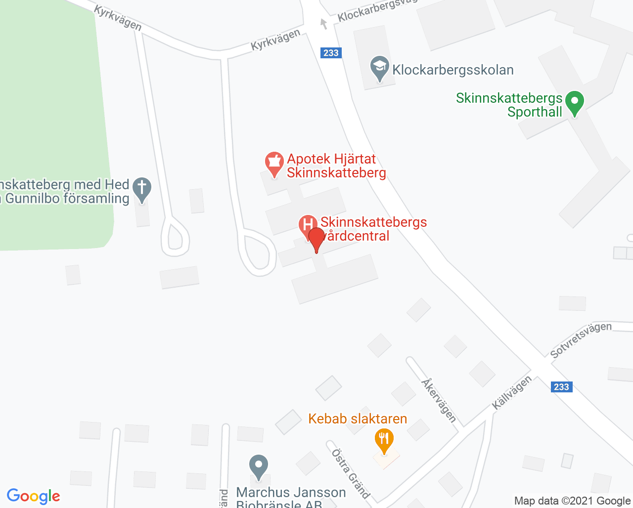 Karta till Folktandvården Skinnskatteberg