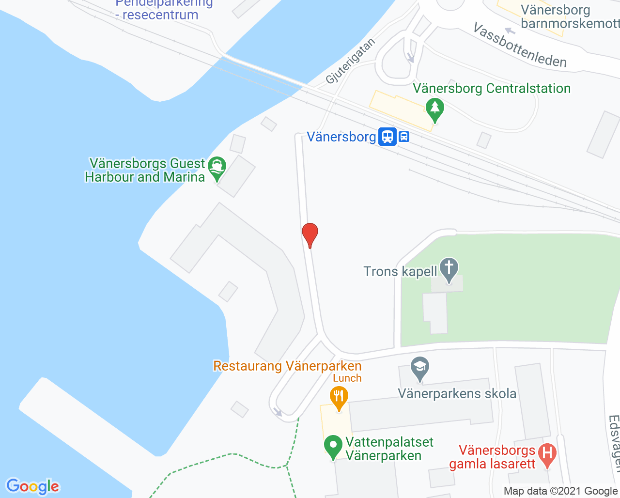 Karta till Psykiatrimottagning Vänersborg, Vänersborg