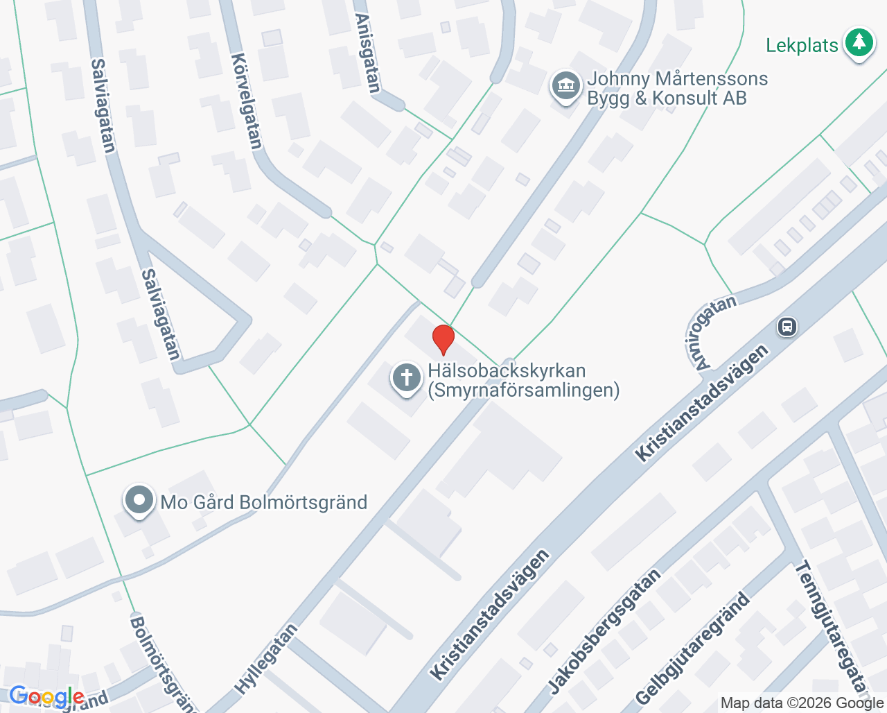 Karta till Rexis Ögoncentrum