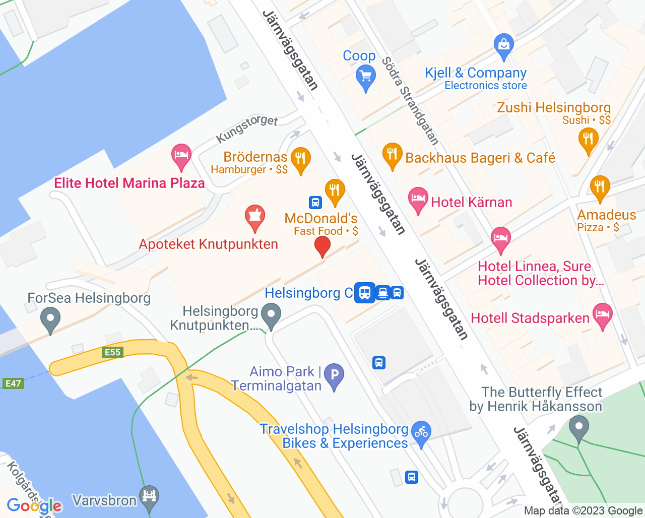Karta till Parodontologi Helsingborg, Folktandvården Skåne AB