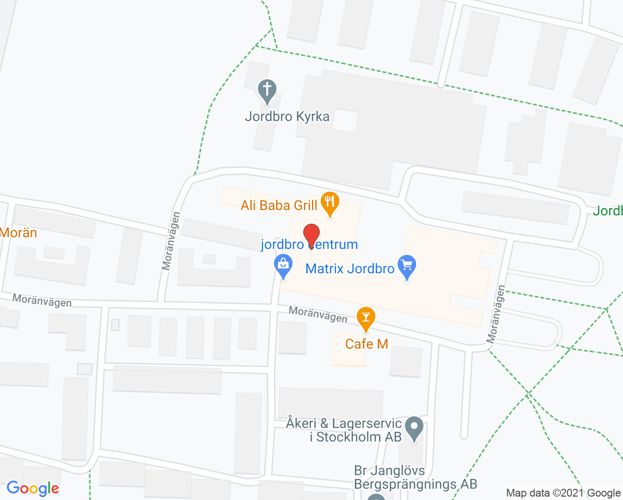 Karta till Distriktstandvården Jordbro