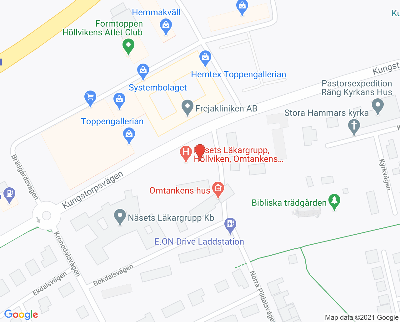 Näsets Läkargrupp, Höllviken - Vården