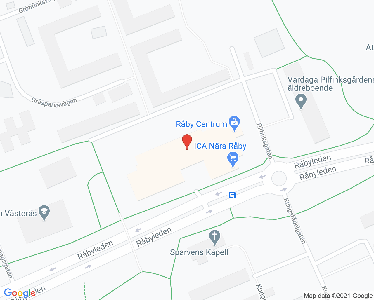 Karta till Folktandvården Råby