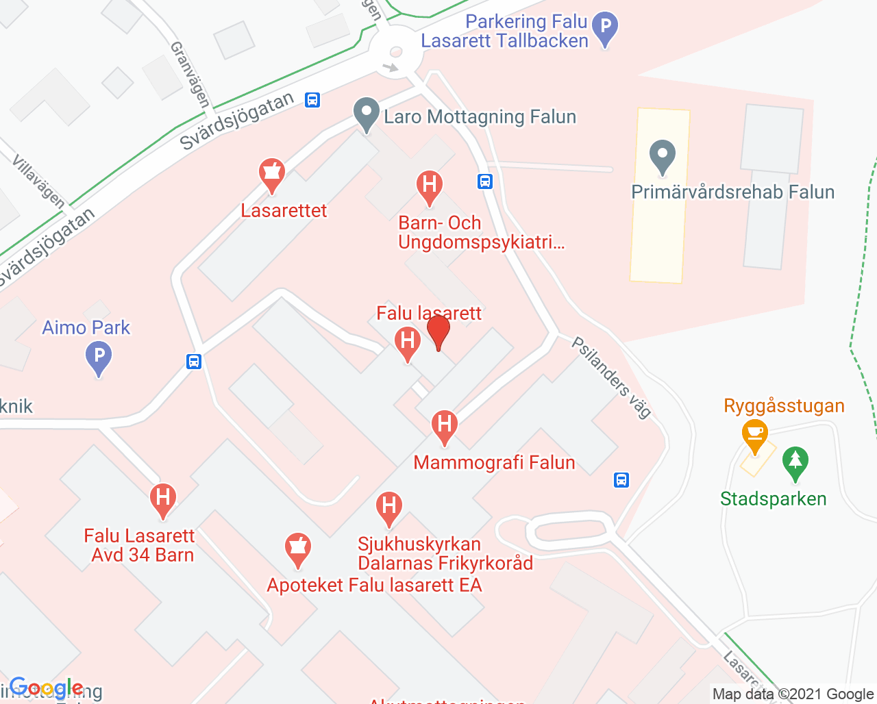 Karta till Mammografi Falun