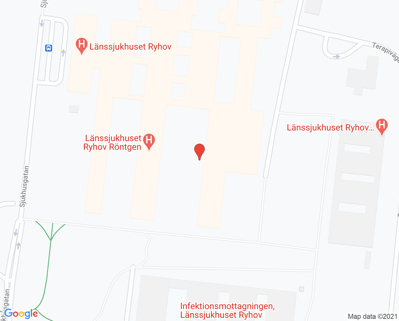 Karta till Minnesmottagningen Länssjukhuset Ryhov