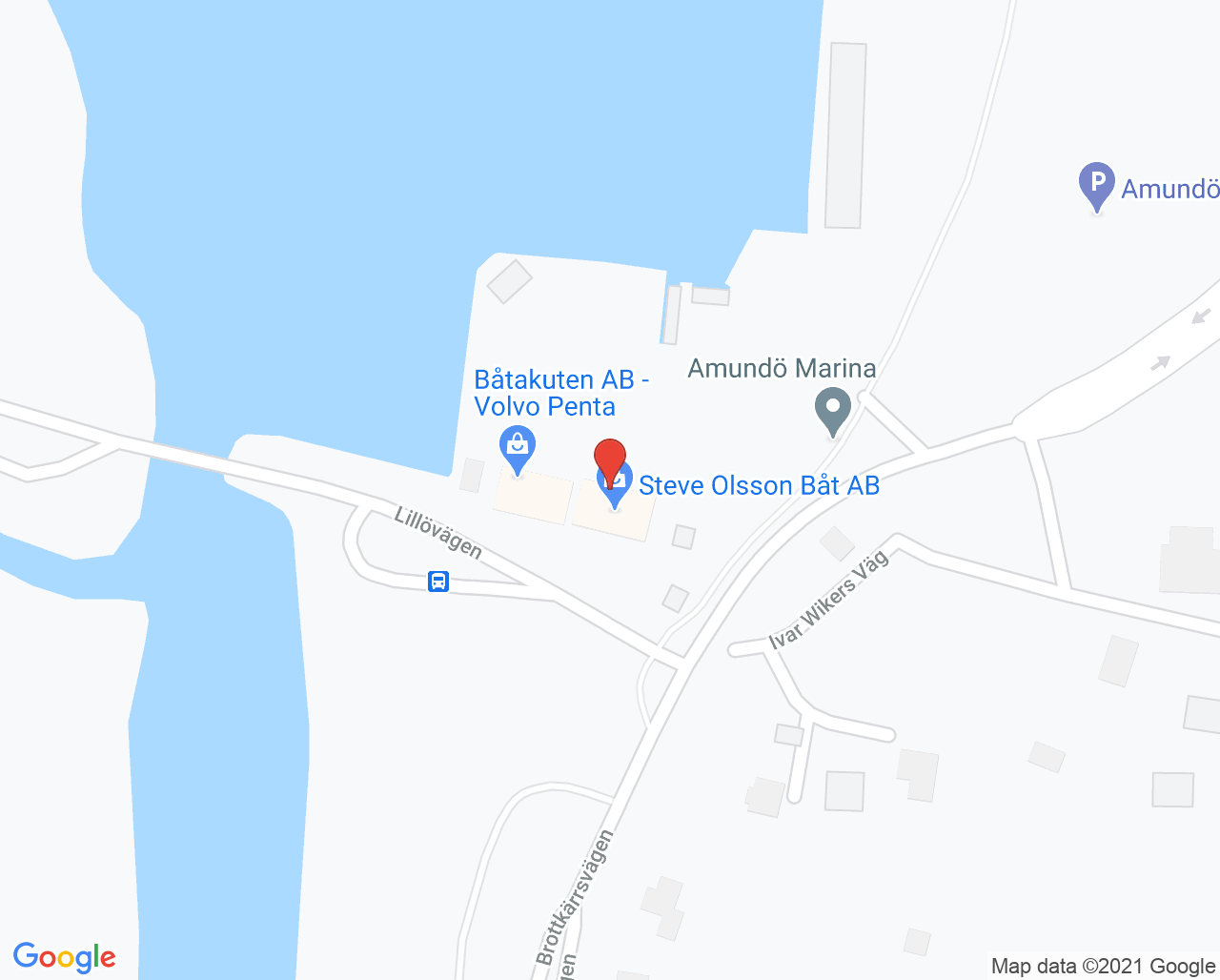 Karta till Mun-H-Center Ågrenska Göteborg, Hovås