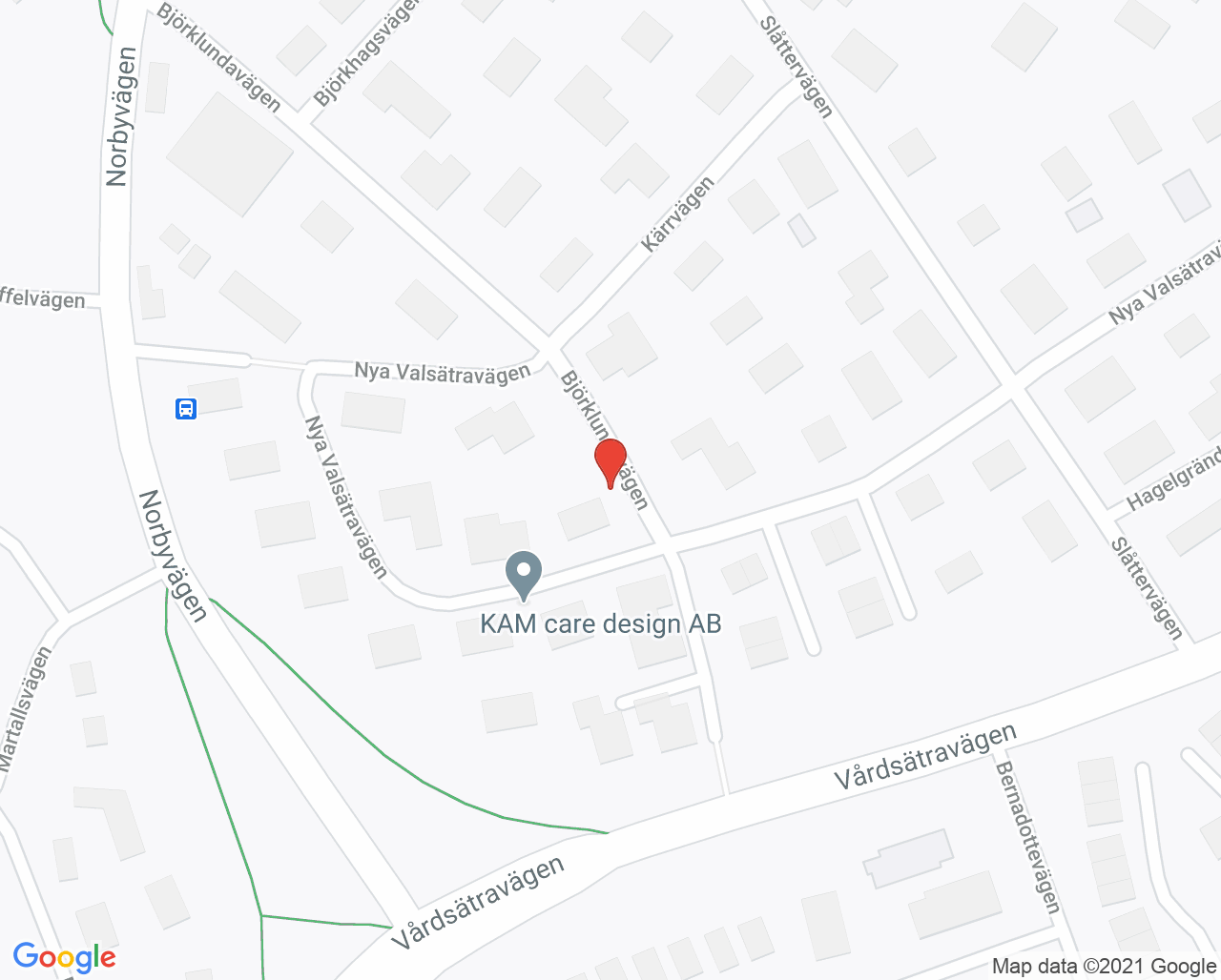 Karta till Tandvårdshuset Norby, Uppsala