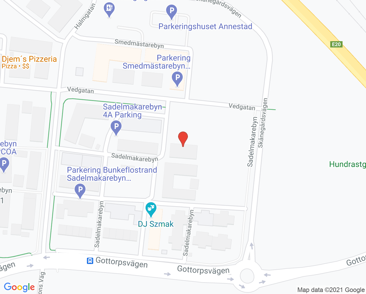 Karta till Capio Barnavårdscentral Bunkeflo-Hyllie