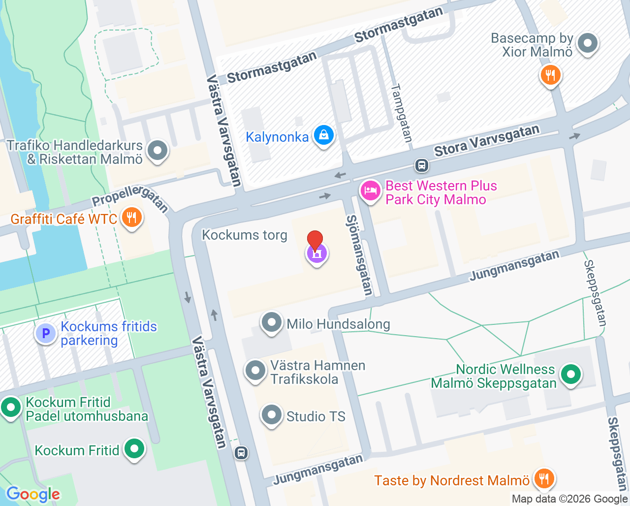 Karta till Nova Psykiatri Malmö