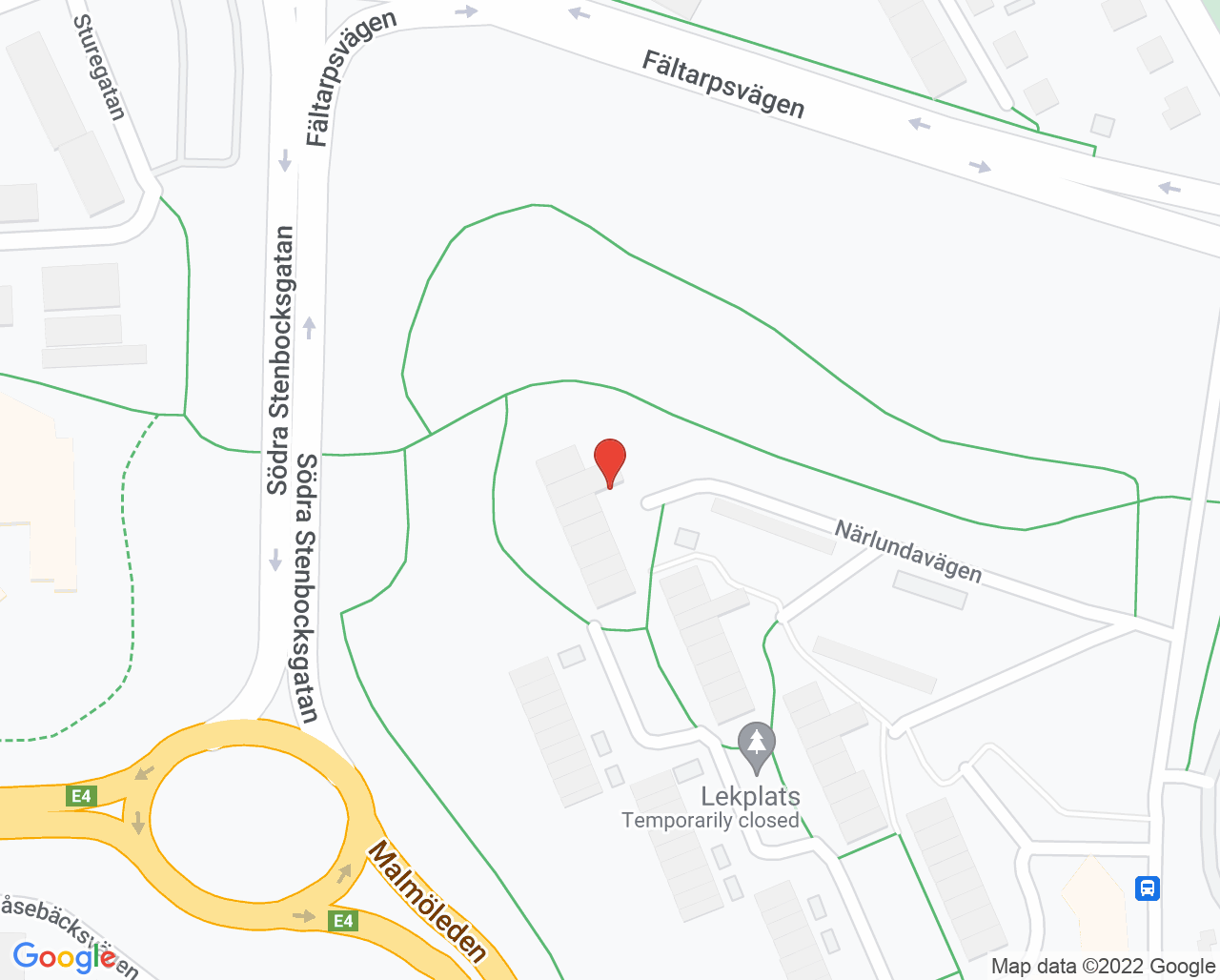 Karta till Psoriasisförbundet Helsingborgs lokalavdelning, Helsingborg