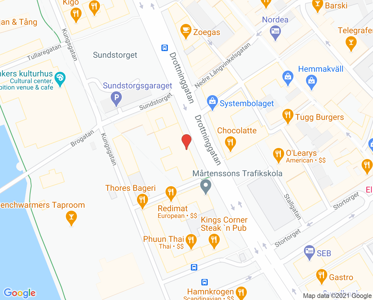 Karta till Hjärtmottagning Helsingborg