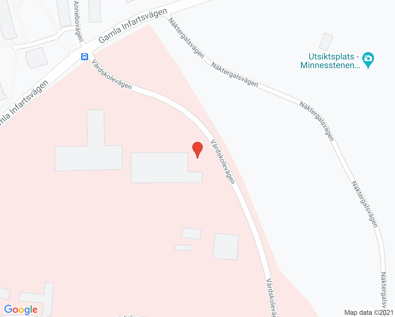Karta till Spädbarnsverksamhet Knyttet, Karlskrona