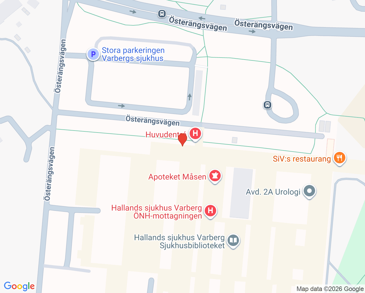 Karta till Mammografi hälsokontroll Varberg