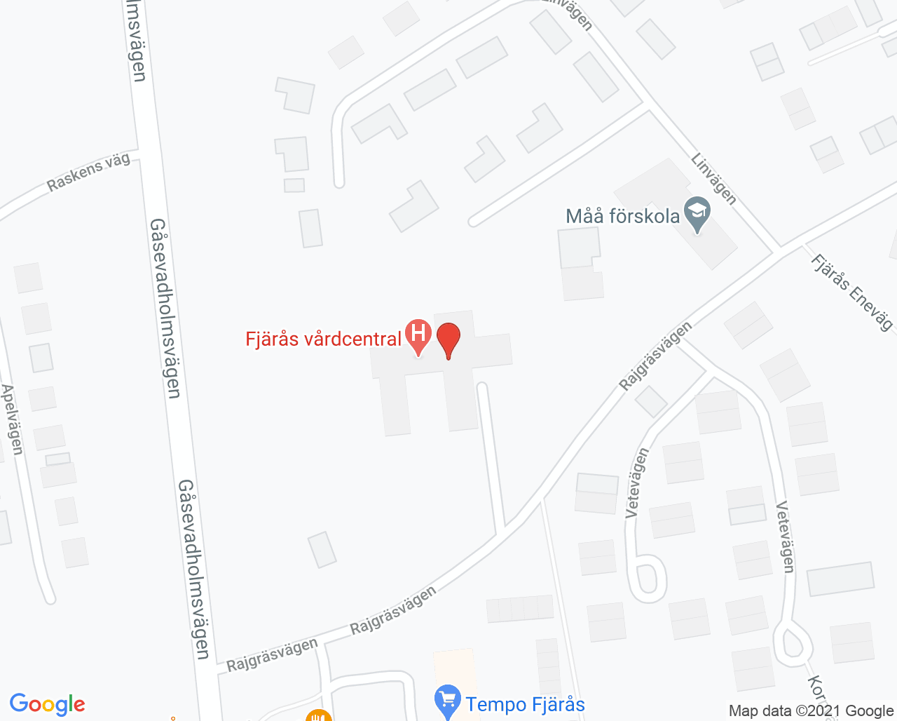 Karta till Provtagningen Fjärås