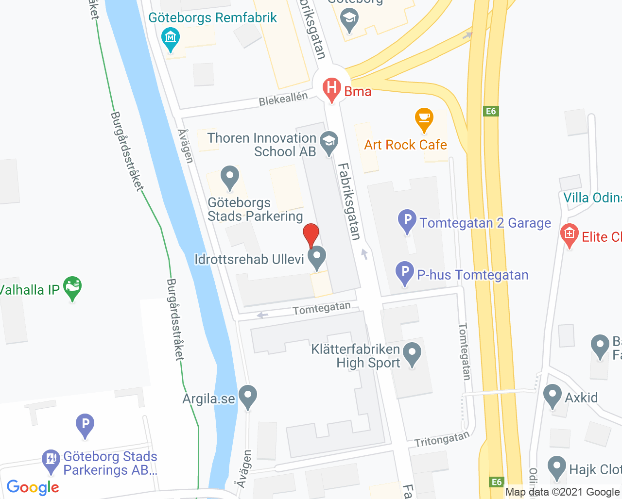 Karta till Kasper Jörhall AB, Göteborg