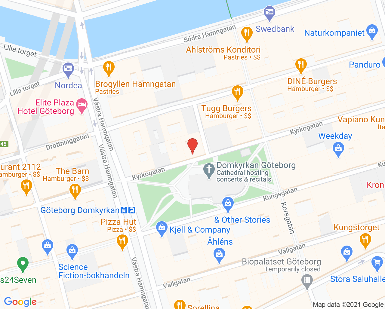 Karta till Tandläkare Juan Aldin Smart Dentist Göteborg, Göteborg