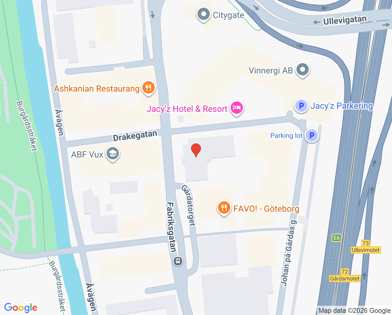 Karta till Göteborgs IVF Klinik