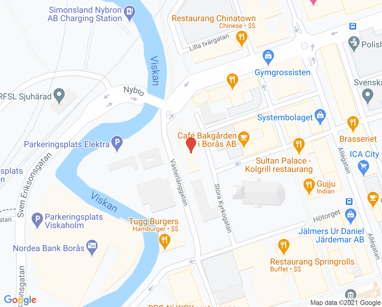 Karta till BVC Herkules vårdcentral, Borås