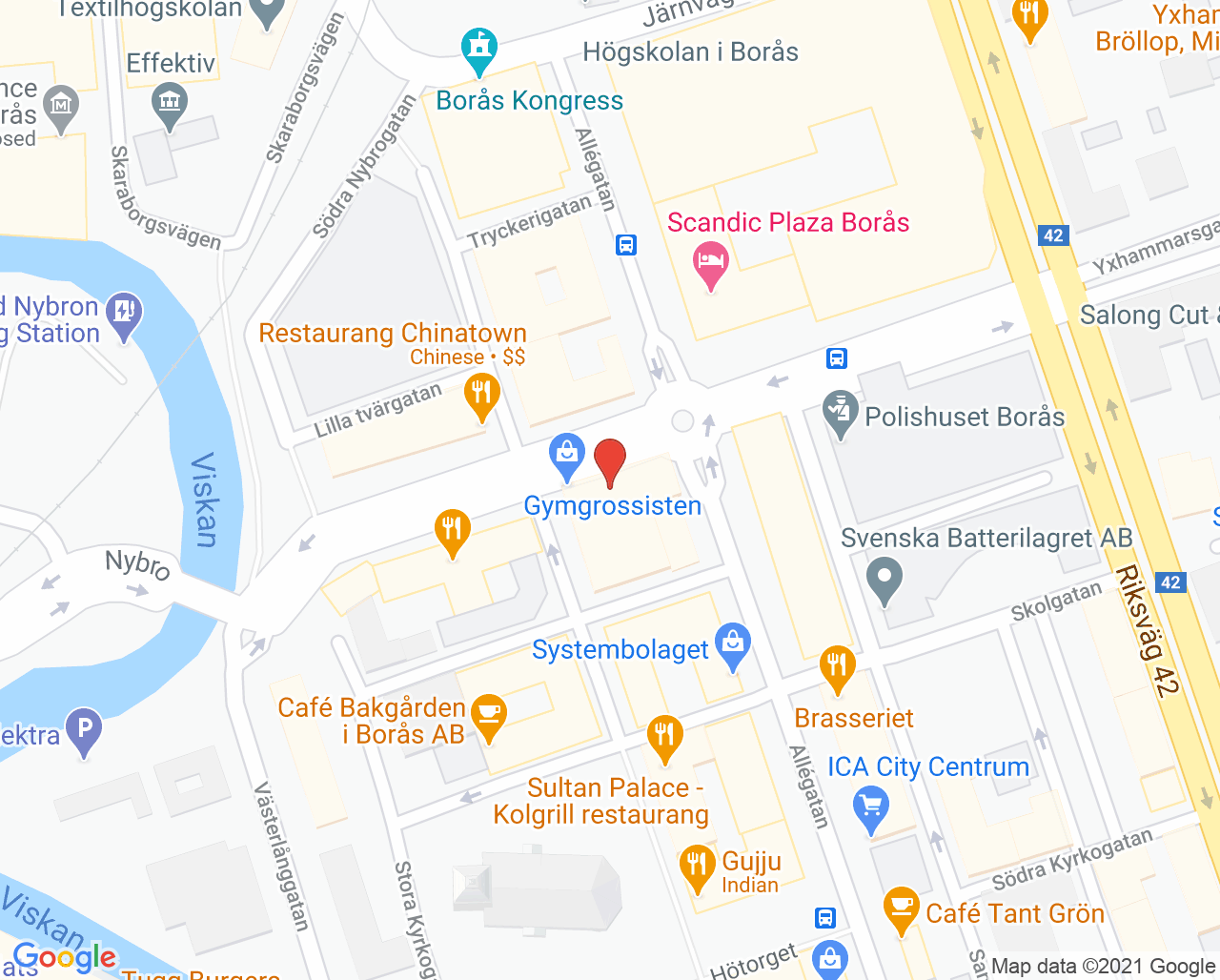 Karta till Boråstandläkaren, Borås
