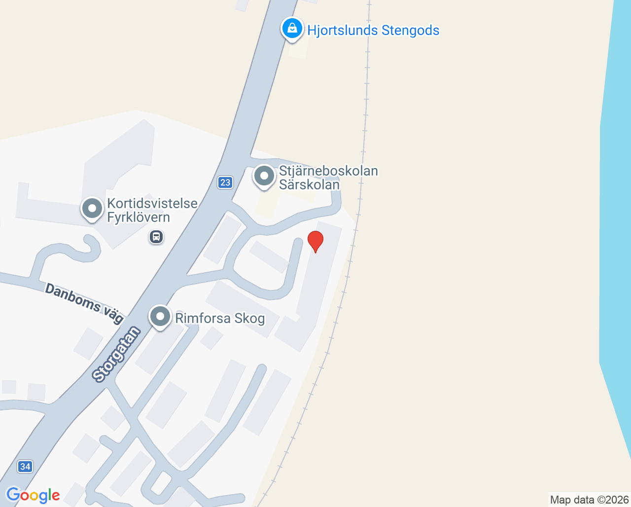 Karta till Ungdomshälsan Kisa, Barn- och ungdomshälsan