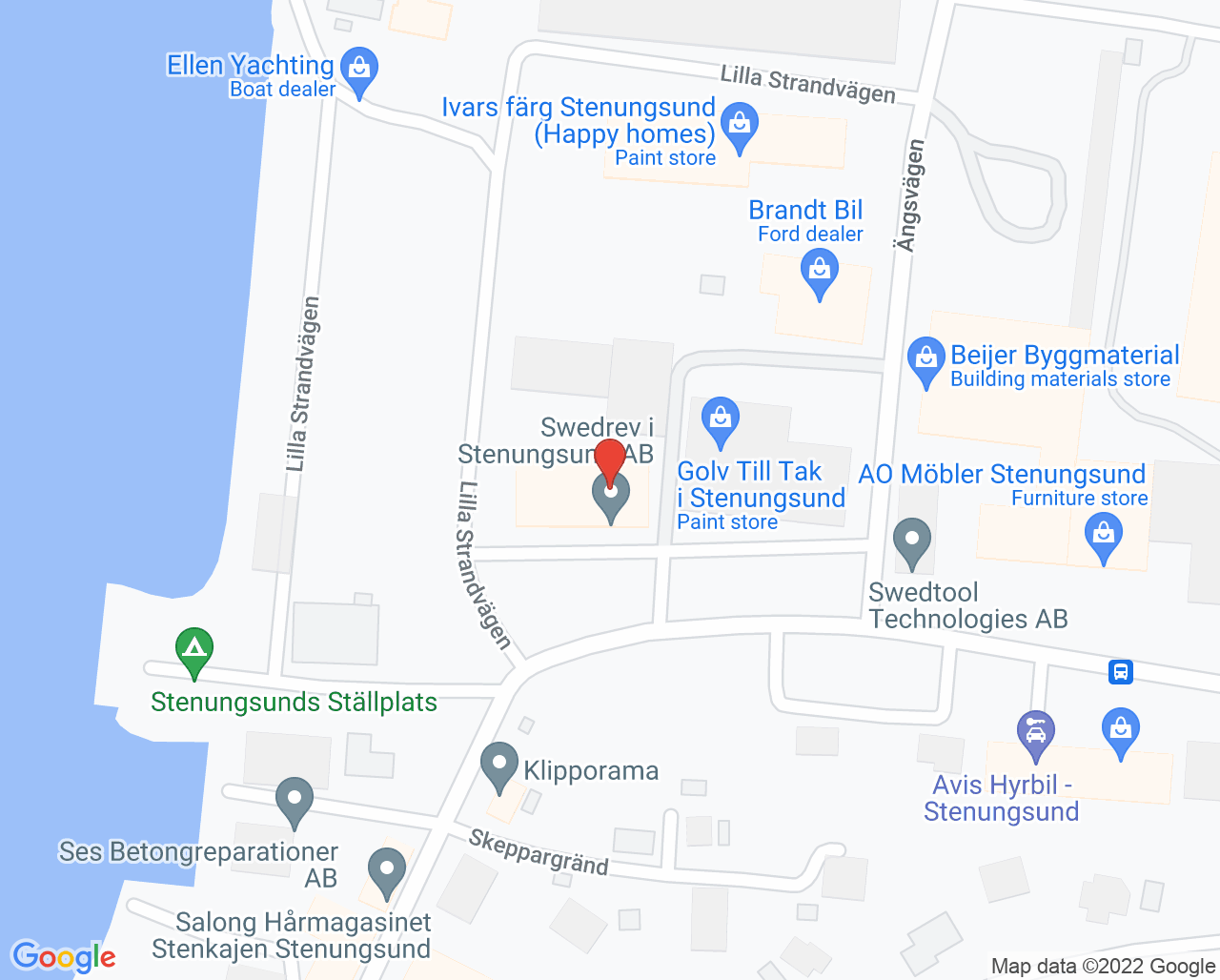 Karta till Tandläkarna Hjelm