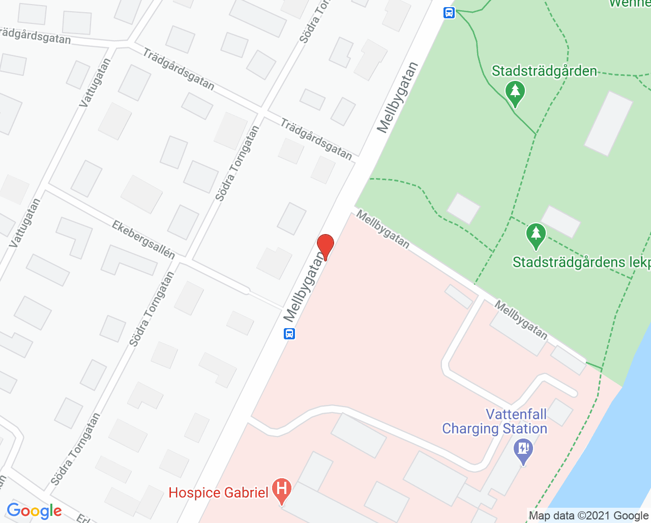 Karta till Logopedimottagning Lidköping