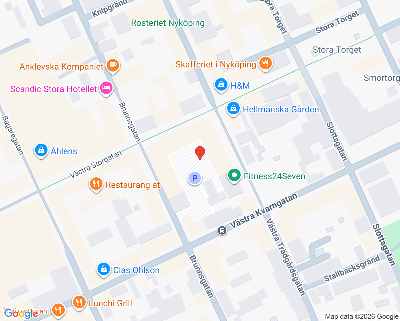 Karta till Folktandvården Nyköping Nyckeln, Folktandvården Sörmland AB