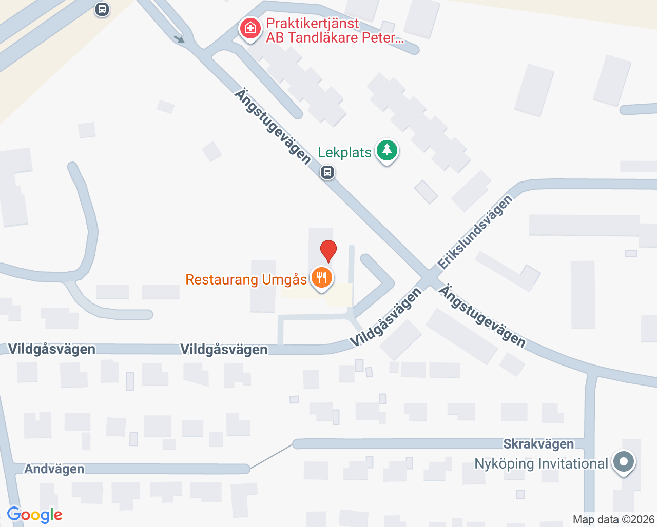 Karta till Kuratorsteamet Vårdcentralen Min Doktor Vårdcentral Nyköping, Nyköping