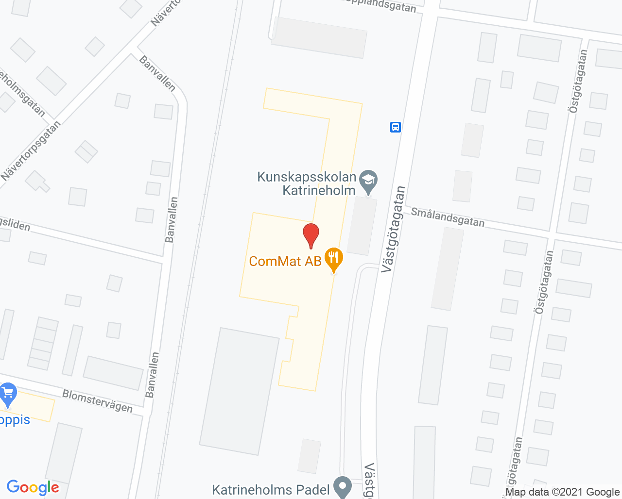 Karta till Kurators- och beteendevetarteamet Vårdc Nävertorp Katrineholm, Katrineholm