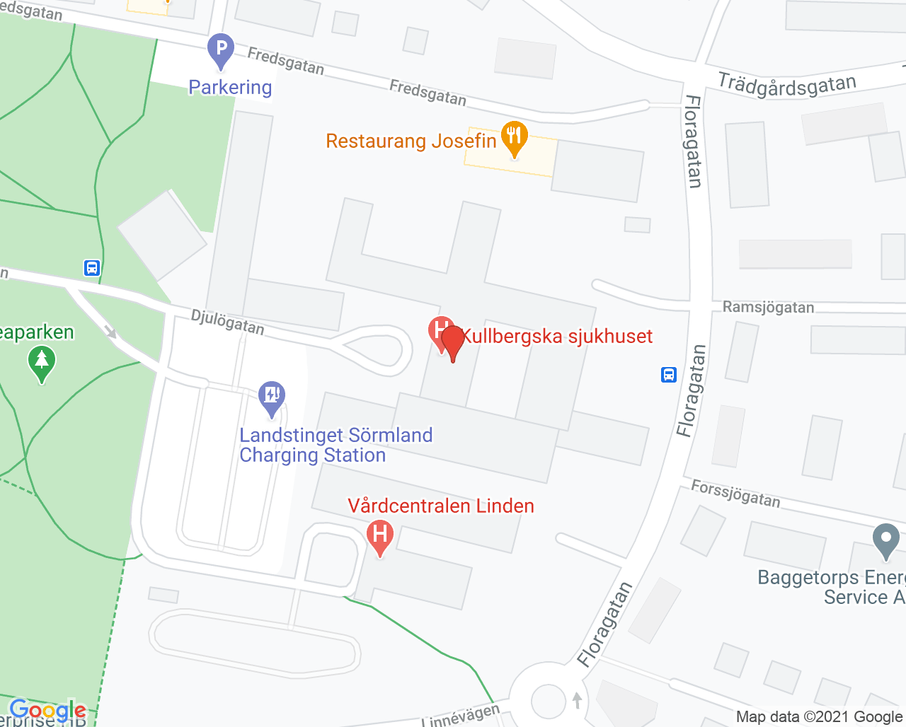 Karta till Sjukgymnastikteamet Vårdcentralen Linden Katrineholm, Katrineholm