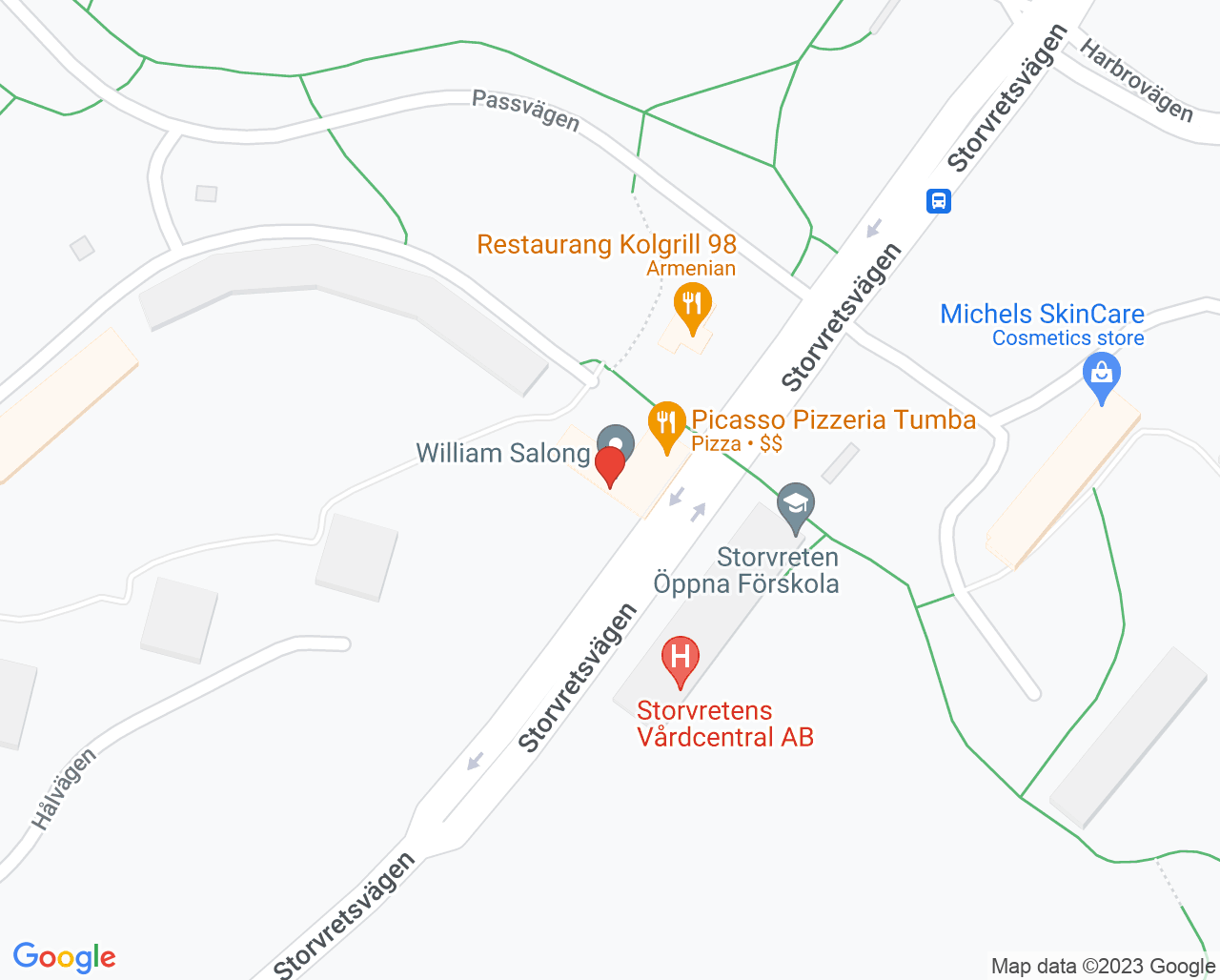 Karta till Botkyrka Dental