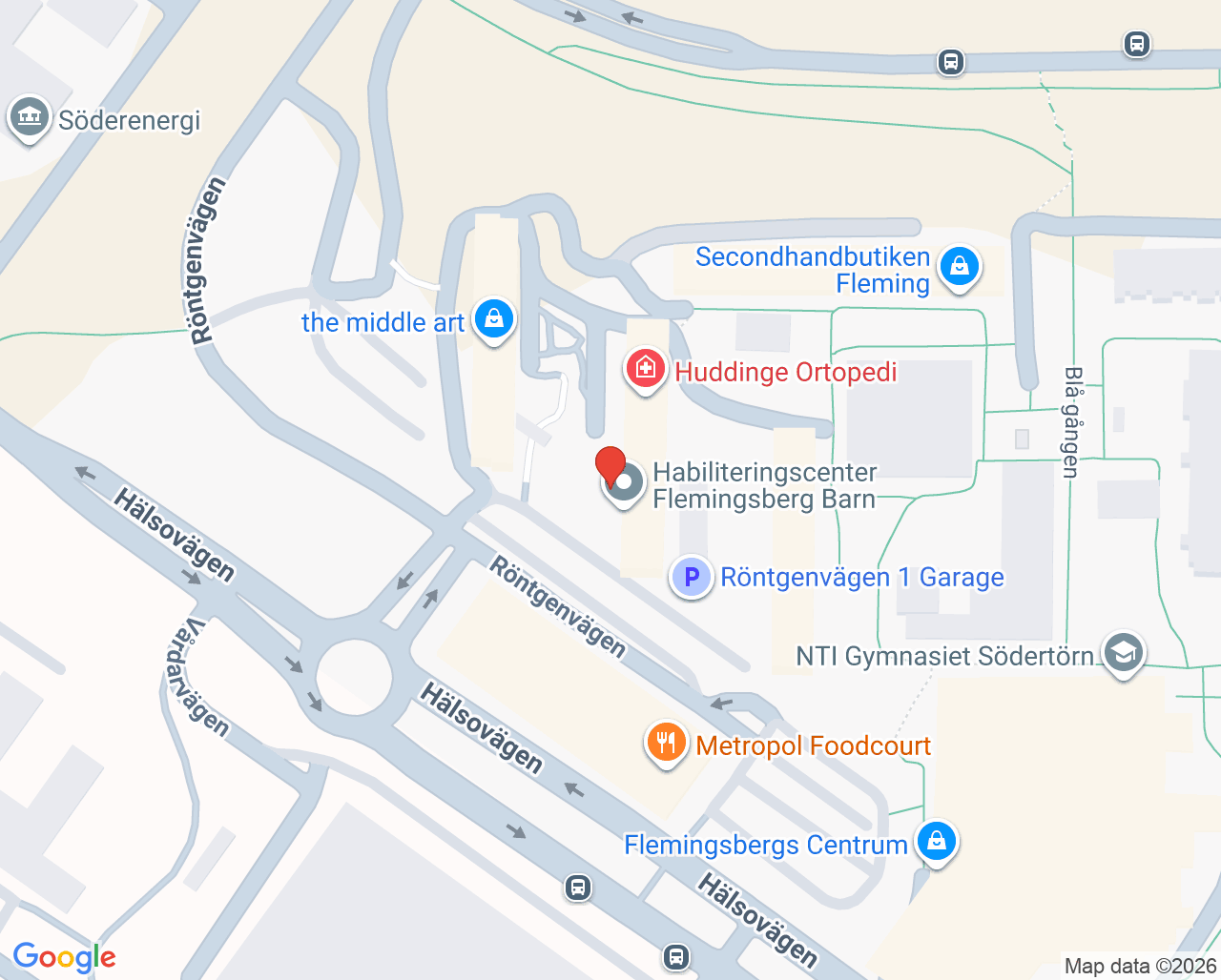 Karta till Internetpsykiatri, Psykiatri Sydväst