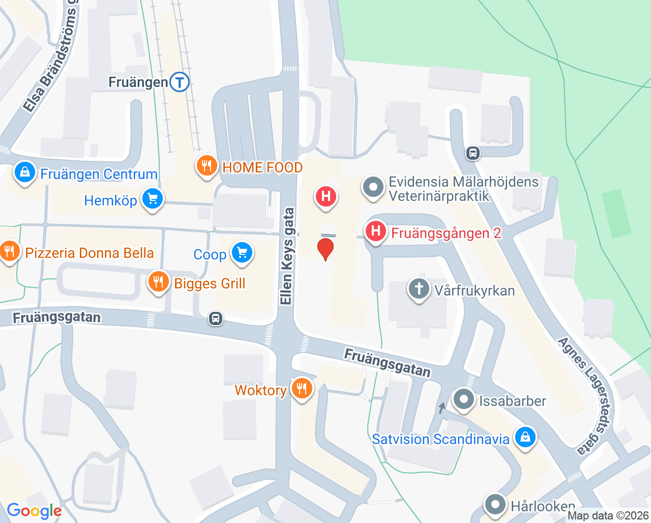 Karta till Sankt Elias Klinik Gynmottagning - Samer Attaalah