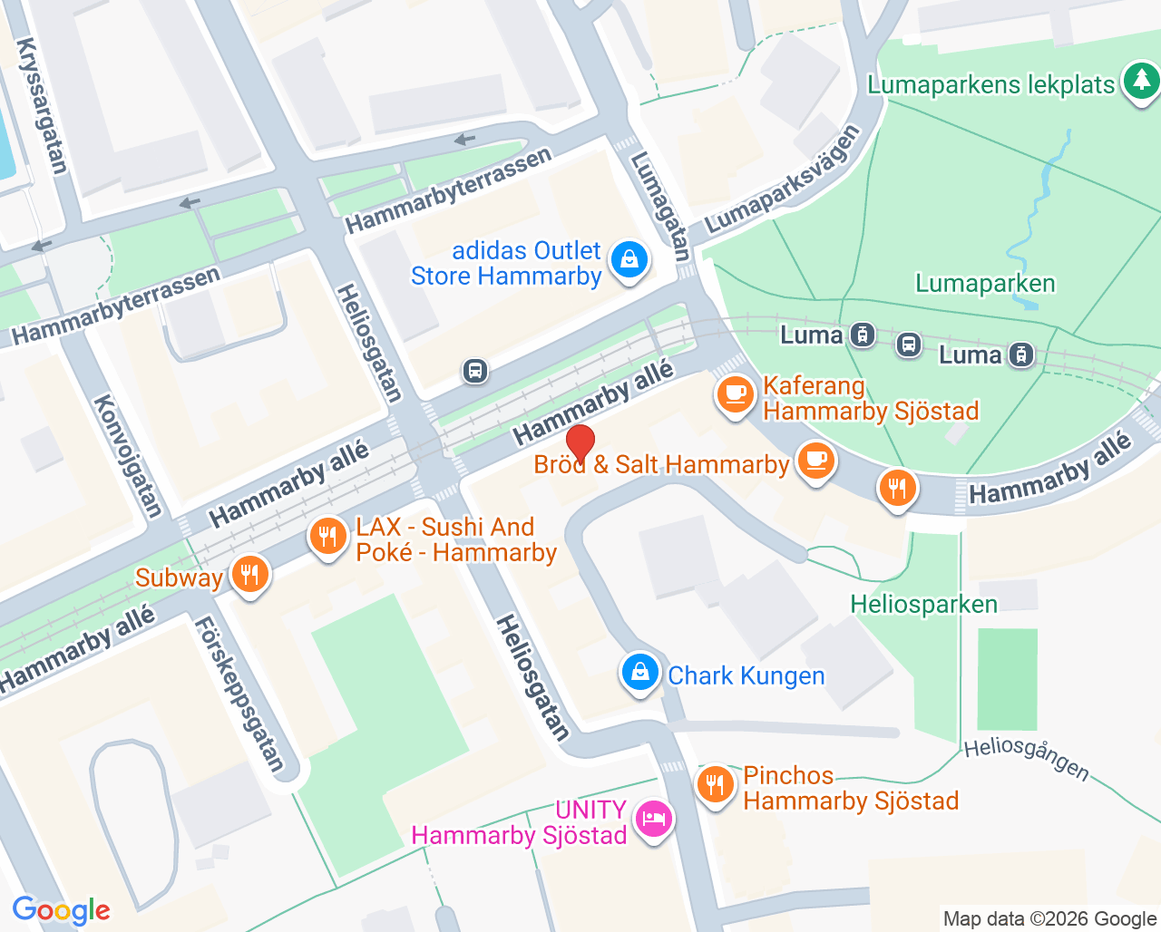 Karta till Tandläkargruppen Sjöstaden, Södermalm