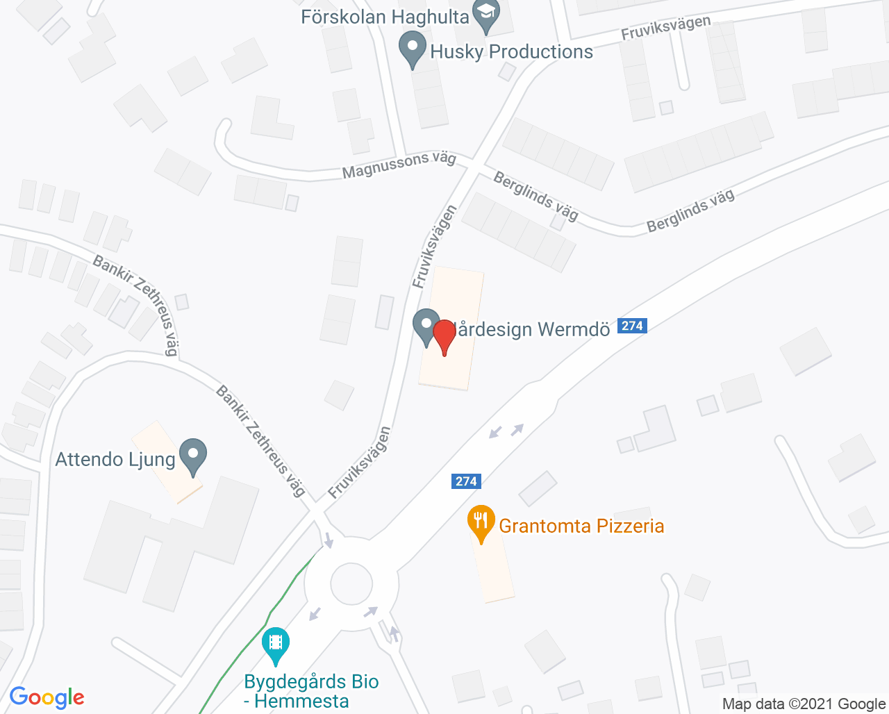 Karta till Nordic Holistic Care (NHC) Medicinsk Fotvård