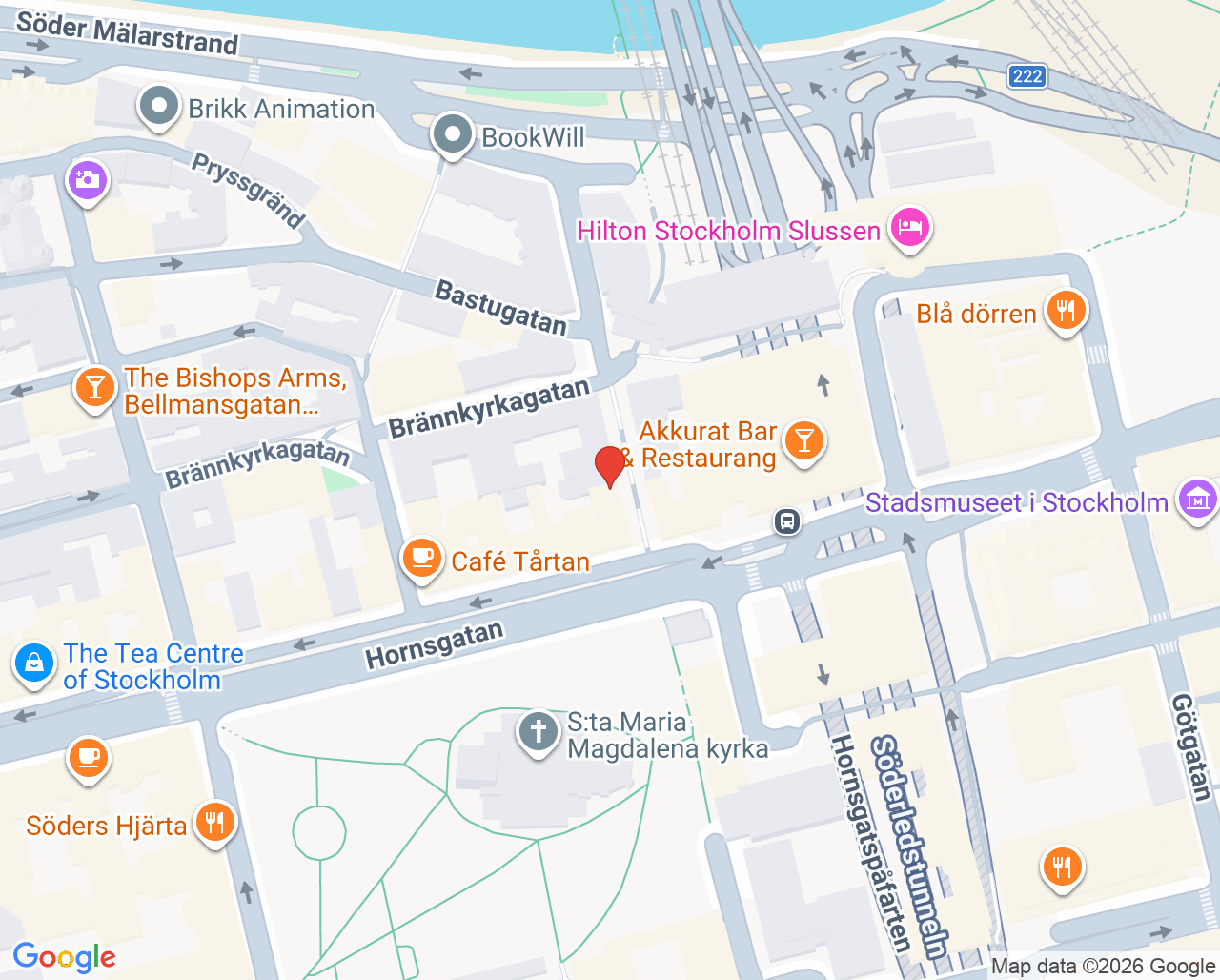 Karta till Slussen Hypnos & Psykoterapi