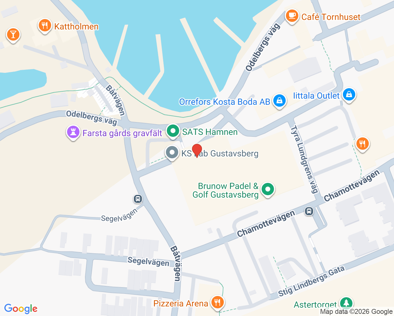 Karta till Fysioterapeut ortopedisk manuell terapi, Värmdö rehab