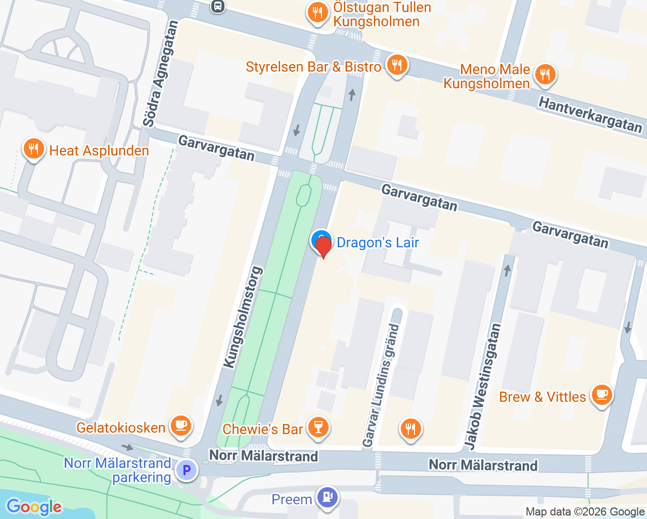 Karta till Swedish Dental Shahnavaz, Kungsholmen