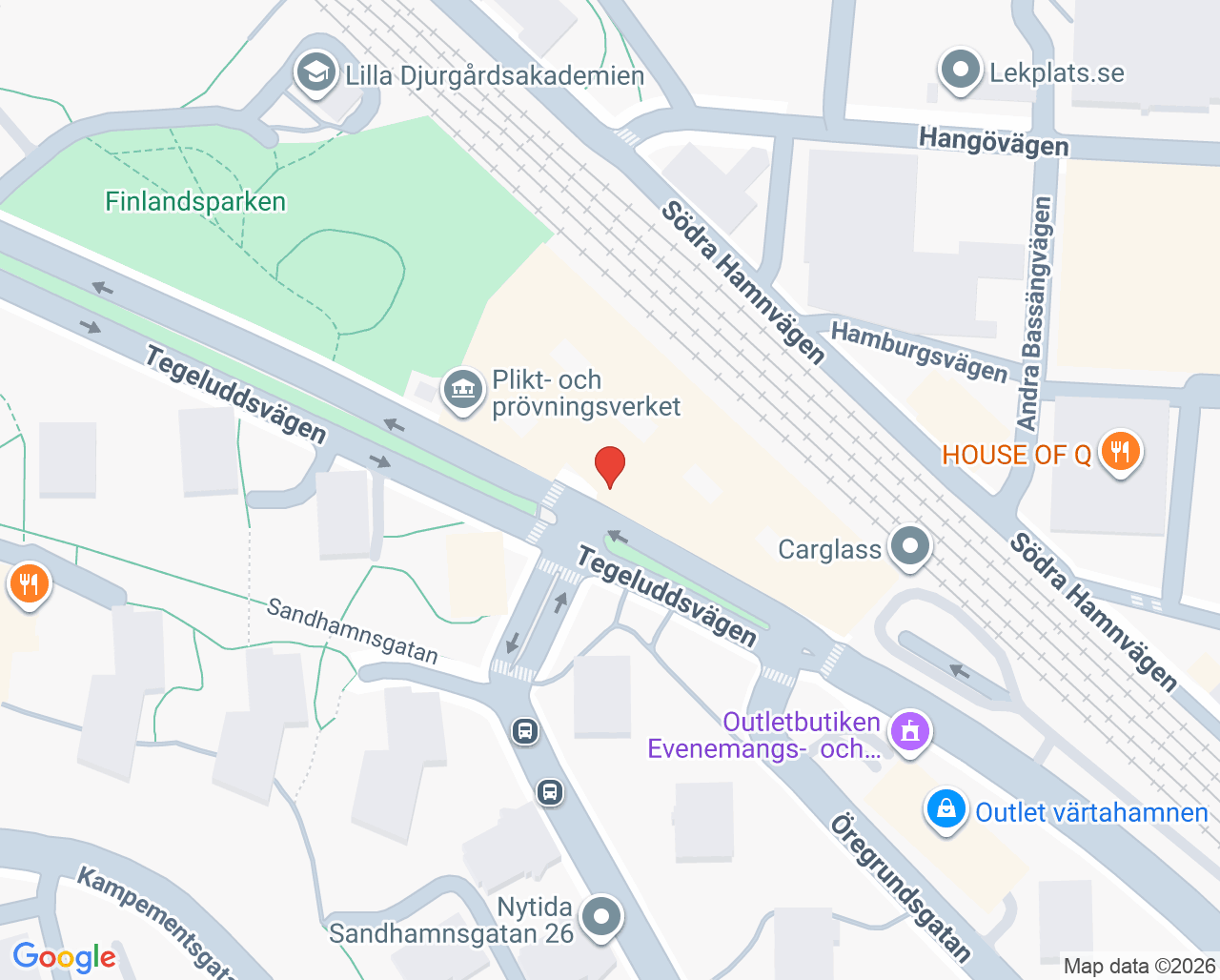 Karta till Fridhemsmottagningen, Beroendecentrum Stockholm