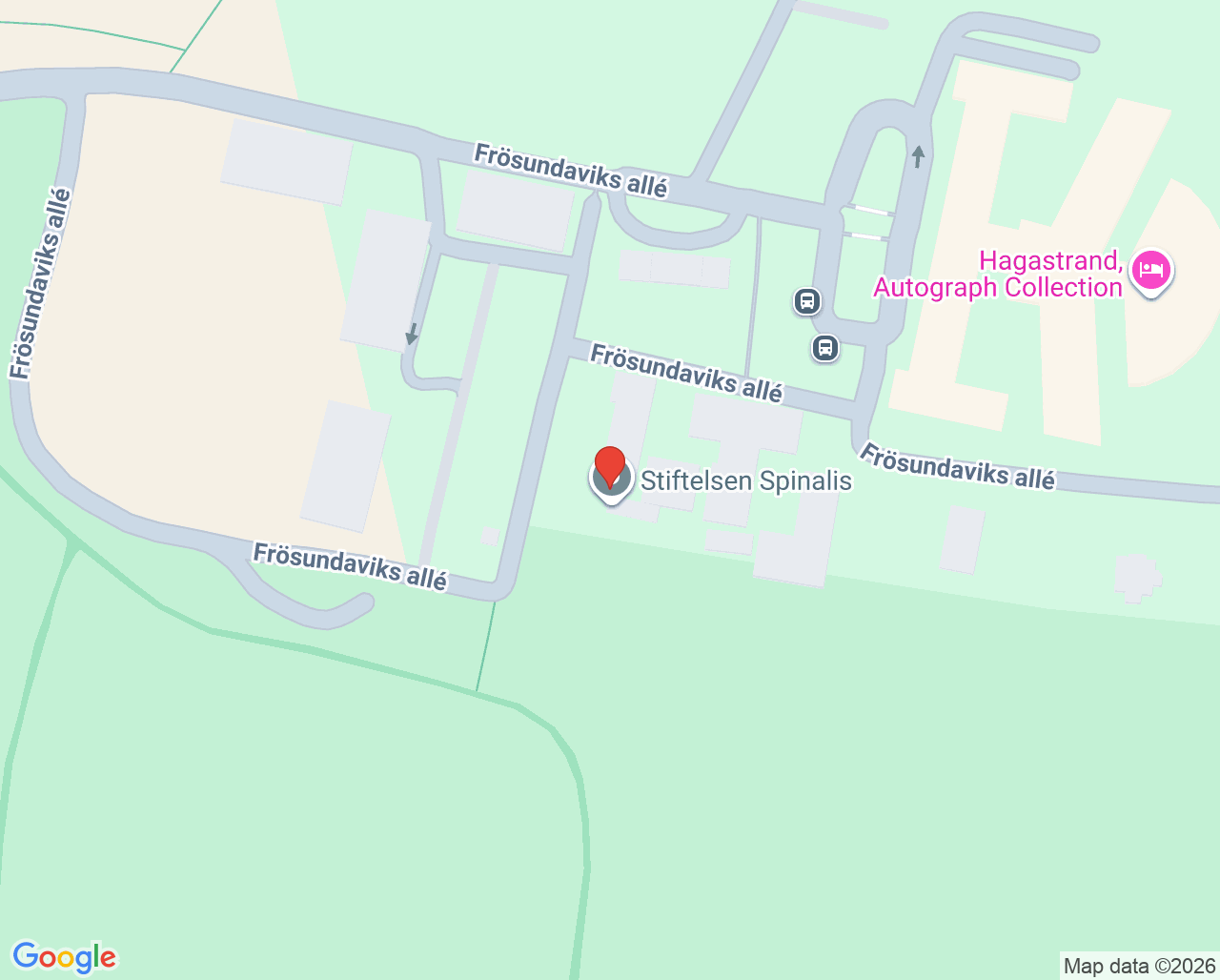 Karta till Aleris Rehab Station Logopedmottagning