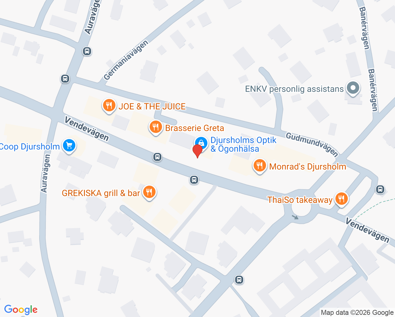 Karta till Djursholmstandläkaren AB