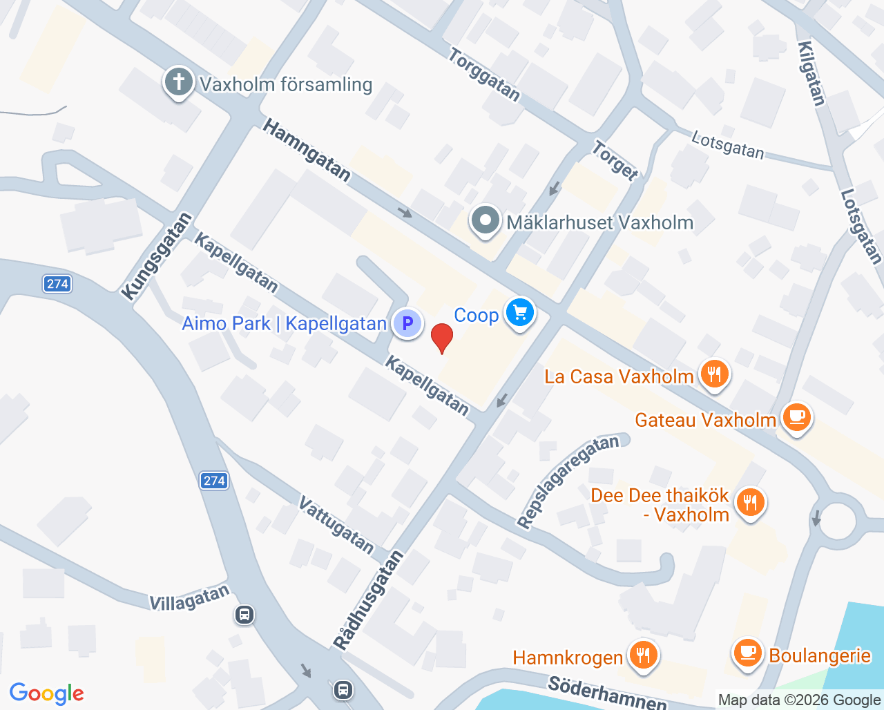 Karta till Familjeläkarna Vaxholm BVC