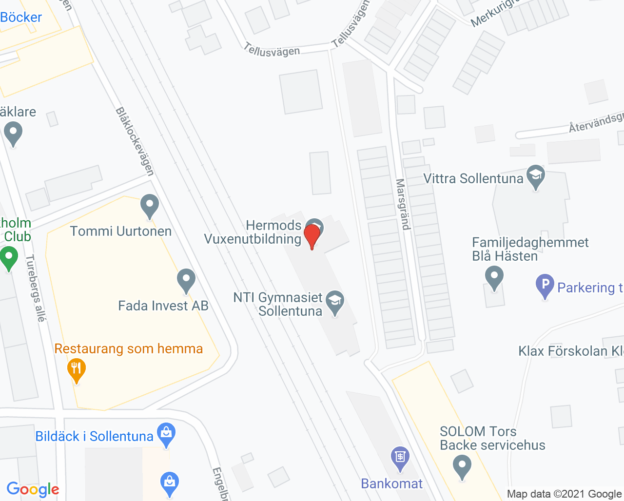 Karta till Fysioterapi Sollentuna - Rosengren Fysioterapi Spec fysioterapi