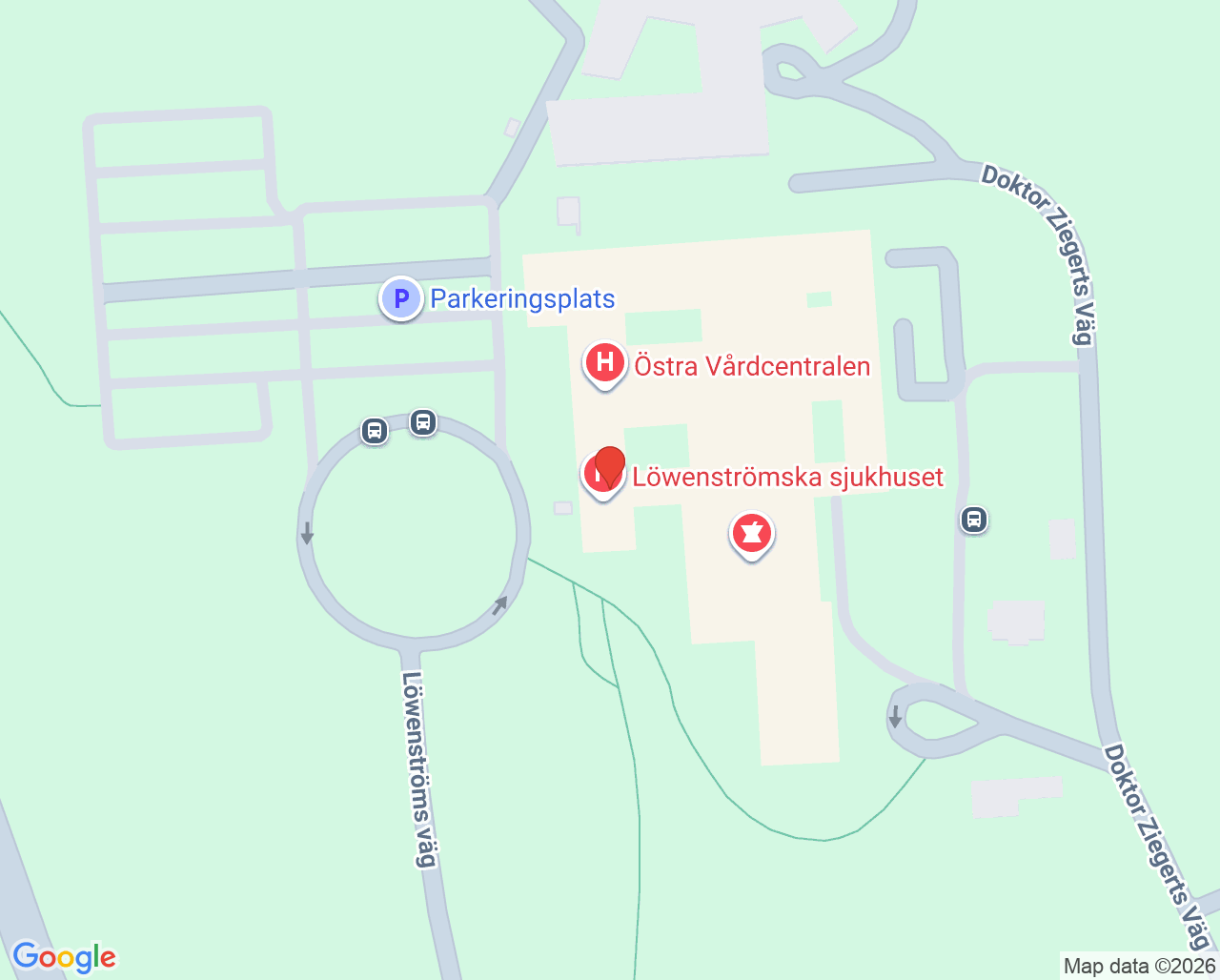 Karta till Vital Upplands Väsby Löwenströmska Sjukhuset