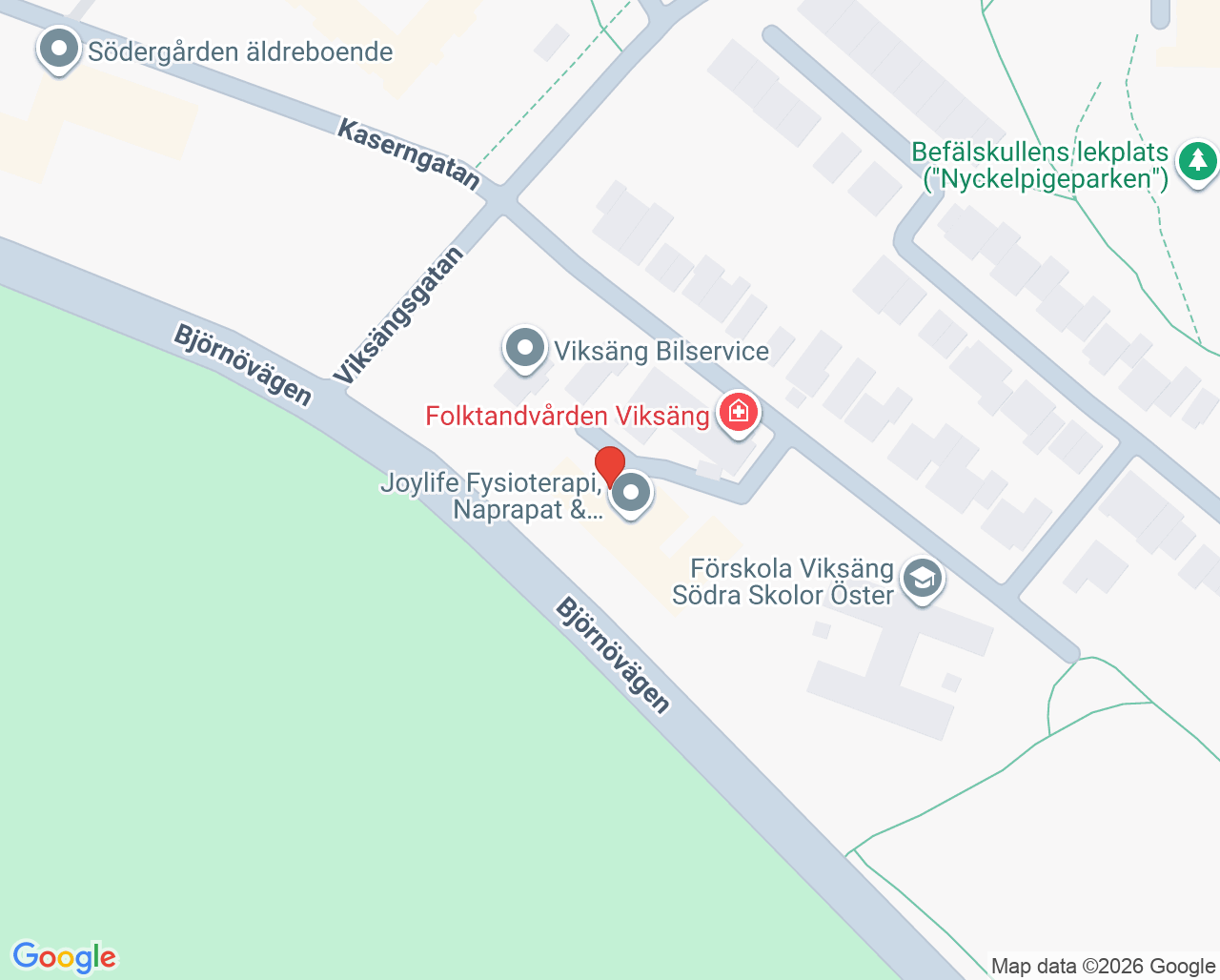 Karta till Joylife Västerås