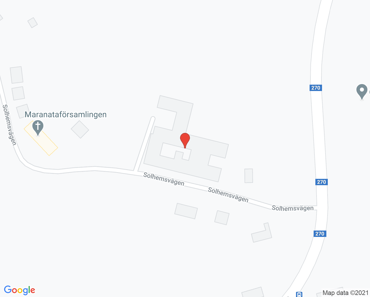 Karta till Barnavårdscentral Långshyttan