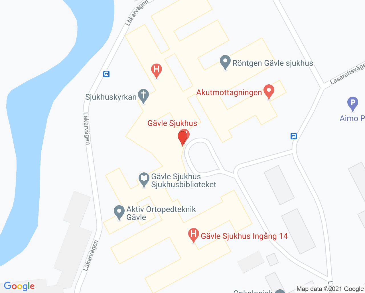 Karta till Gastromottagning Gävle