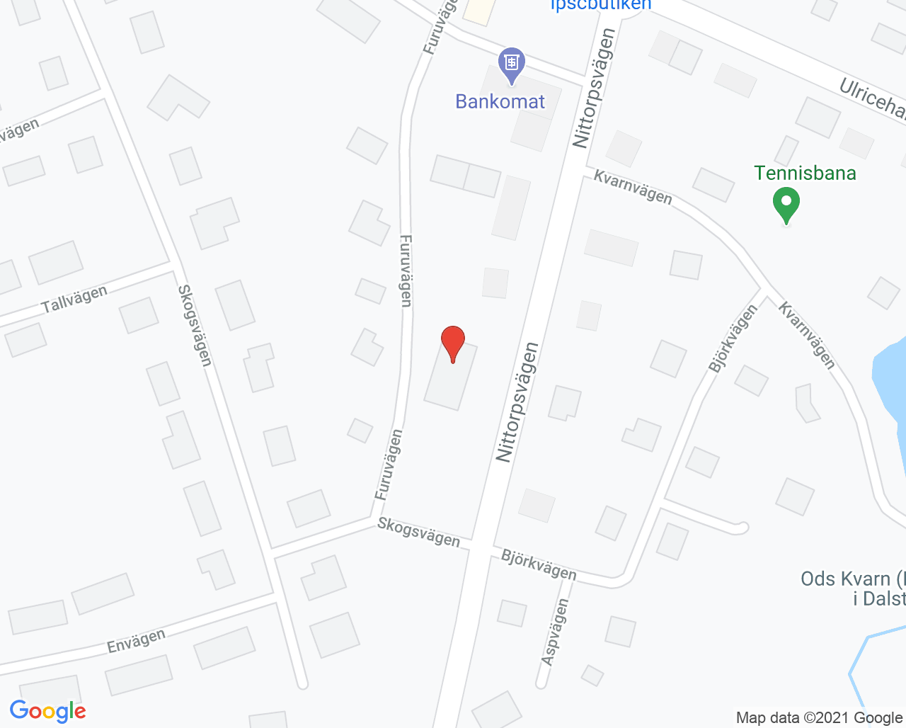 Karta till Närhälsan Tranemo vårdcentral - Dalstorp, Tranemo