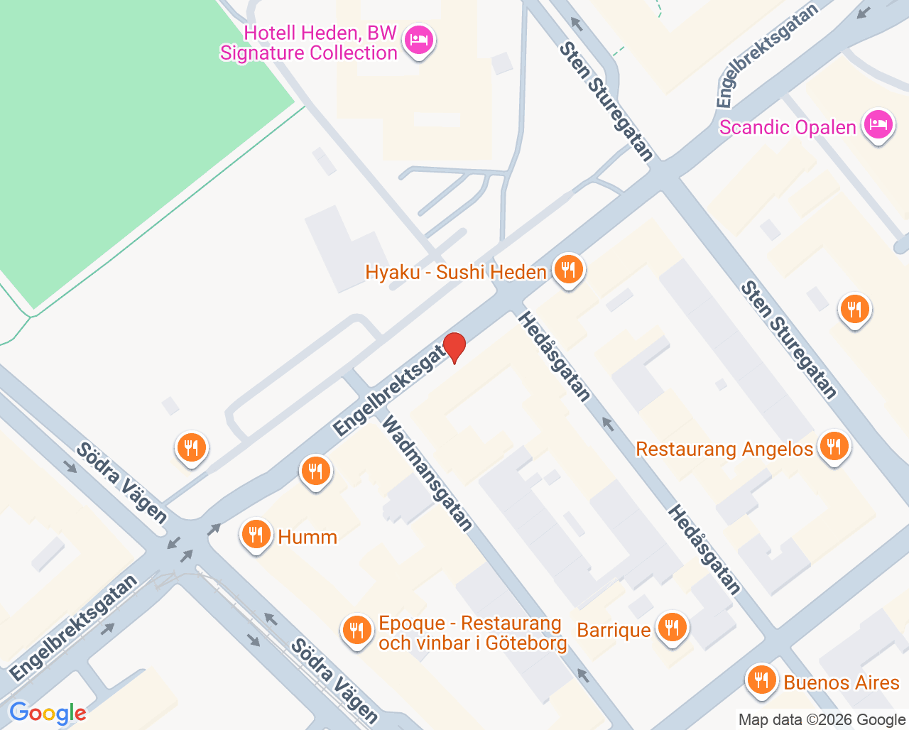 Karta till Kirurgi Heden Mehran Monemi, Göteborg