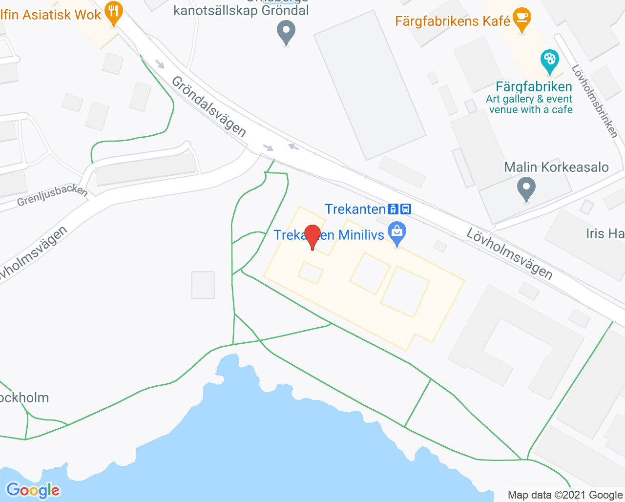 Karta till Gröndals BVC